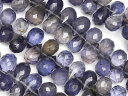 アイオライト ドロップカット 6〜10mm【1連販売】▽ コーディエライト ダイクロアイト 菫青石 Iolite 9月の誕生石 しずく 雫 連売り 天然石 ビー...