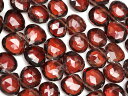 モザンビーク産 ガーネット マロンカット 6〜8mm【1連販売】▽ レッドガーネット パイロープ 1月の誕生石 柘榴石 ざくろ石 Garnet しずく 雫 連売...