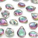 【粒販売】ブラジル産 ミスティックトパーズ ペアシェイプカット 7mm【4粒販売】▽ トパーズ レインボートパーズ Topaz 11月の誕生石 しずく 雫 粒売...