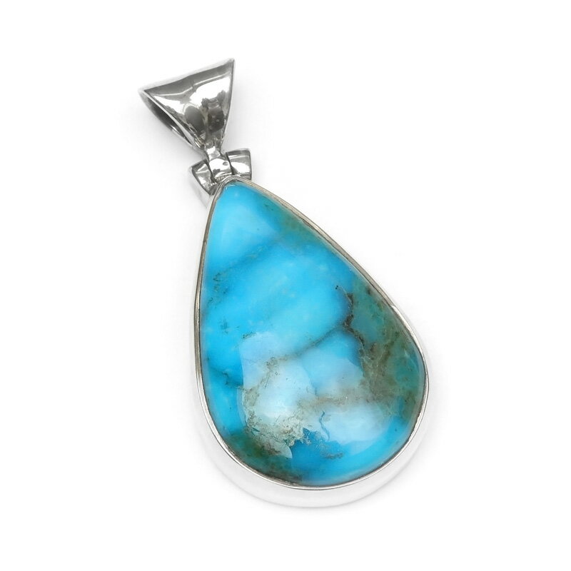 アリゾナ産 スリーピングビューティー ペンダントトップ No.2【1点もの】▽ ターコイズ スカイストーン トルコ石 Turquoise 12月の誕生石 ペンダ...