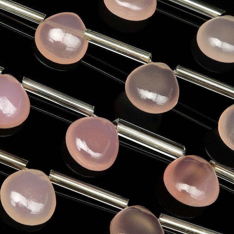 ԥ󥯥顼륻ɥˡ ޥ 10mm1Ϣۢ 륻ɥˡ  Υ Chalcedony   Ϣ ŷ ӡ ѥȡ...