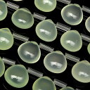 グリーンカラーカルセドニー マロン 10mm【1連販売】▽ カルセドニー アゲート メノウ Chalcedony しずく 雫 連売り 天然石 ビーズ パワースト...
