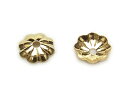 14KGF ビーズキャップ 5mm No.2【7コ販売】▽ パーツ アクセサリー クラフト 金具 USA製 14Kゴールドフィルド 14金ゴールドフィルド 14...