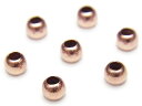 14KGF ピンクゴールドカラー ビーズ 丸玉 2mm【10コ販売】▽ パーツ アクセサリー クラフト 金具 USA製 14Kゴールドフィルド 14金ゴールドフ...