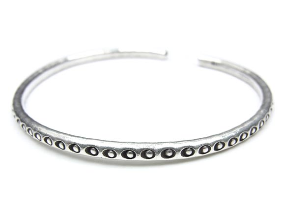 カレンシルバー 手作りデザイン バングル No.36【1コ販売】▽ シルバー950 Karen Silver ブレスレット シルバー 銀 銀細工 シルバー925...