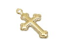 14KGF チャーム クロス No.3【1コ販売】▽ パーツ アクセサリー クラフト 金具 USA製 14Kゴールドフィルド 14金ゴールドフィルド 14K G...