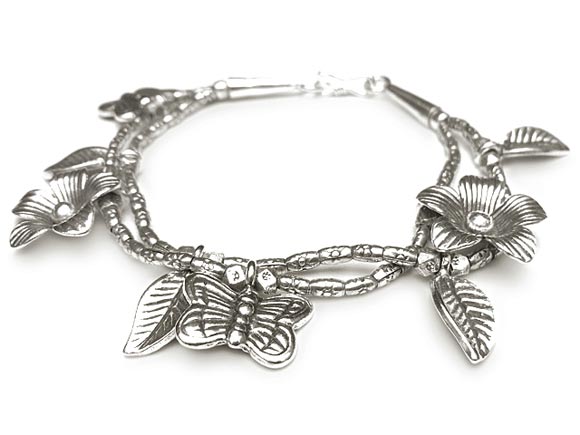 カレンシルバー 手作りデザインブレスレット No.85【1コ販売】▽ シルバー950 Karen Silver シルバー 銀 銀細工 シルバー925 ハンドメイ...