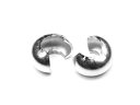 SILVER925 つぶし玉カバー 4mm【4コ販売】▽ シルバー925 パーツ アクセサリー クラフト 金具 USA製 925銀 スターリングシルバー Ste...