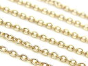 14KGF あずきチェーン 1.2mm【10cm販売】▽ パーツ アクセサリー クラフト 金具 USA製 14Kゴールドフィルド 14金ゴールドフィルド 14K...