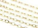 14KGF 平あずきチェーン 1.5mm【10cm販売】▽ パーツ アクセサリー クラフト 金具 USA製 14Kゴールドフィルド 14金ゴールドフィルド 14...