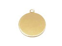 14KGF チャーム コインプレート 10mm No.2【1コ販売】▽ パーツ アクセサリー クラフト 金具 USA製 14Kゴールドフィルド 14金ゴールドフ...