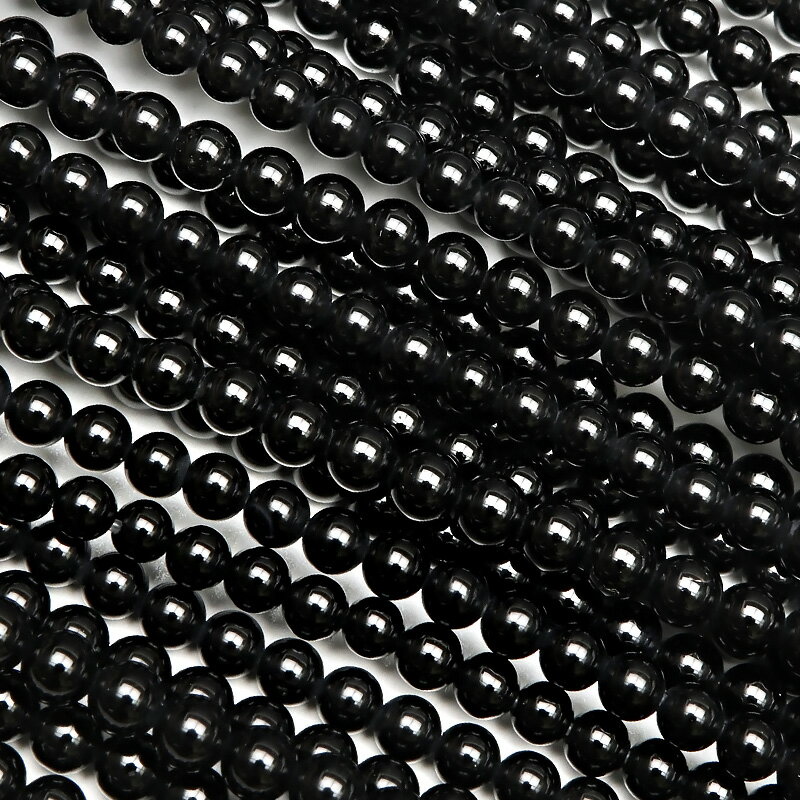 オニキス 丸玉 3mm▽ ブラックオニキス ブラックアゲート オニックス 黒瑪瑙 Onyx ラウンド 丸ビーズ 連売り 天然石 ビーズ パワーストーン パーツ ...