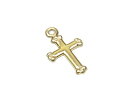 14KGF チャーム クロス No.1【2コ販売】▽ パーツ アクセサリー クラフト 金具 USA製 14Kゴールドフィルド 14金ゴールドフィルド 14K G...