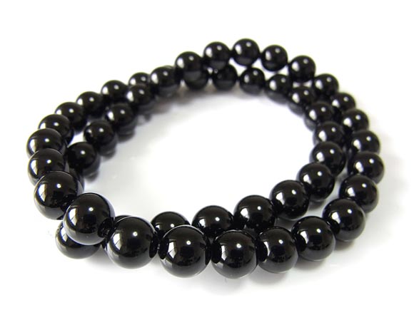 オニキス 丸玉 8mm▽ ブラックオニキス ブラックアゲート オニックス 黒瑪瑙 Onyx ラウンド 丸ビーズ 連売り 天然石 ビーズ パワーストーン パーツ ...