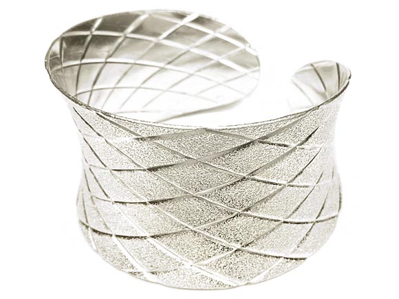 カレンシルバー 手作りデザイン バングル No.105【1コ販売】▽ シルバー950 Karen Silver ブレスレット シルバー 銀 銀細工 シルバー92...