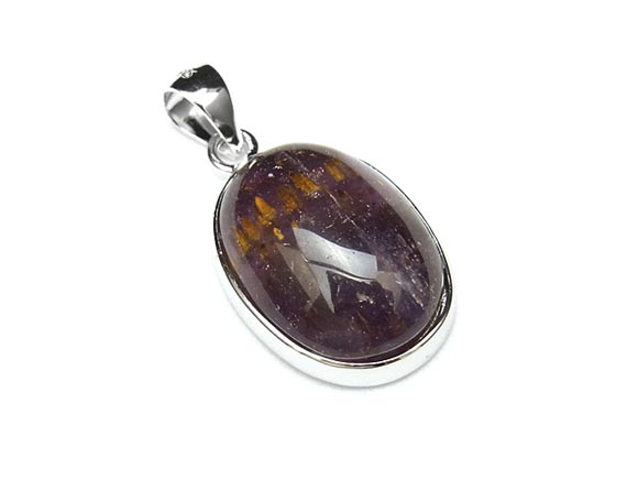 カコクセナイトクォーツ(アメジストエレスチャル) ペンダントトップ No.8【1点もの】▽ カコクセナイトインクォーツ カコクセン石 Cacoxenaite Q...