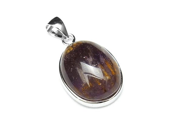 カコクセナイトクォーツ(アメジストエレスチャル) ペンダントトップ No.9【1点もの】▽ カコクセナイトインクォーツ カコクセン石 Cacoxenaite Q...
