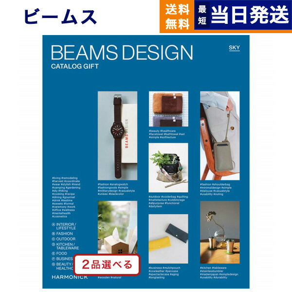 【あす楽13時まで対応 土日祝も可】2品選べる BEAMS DESIGN CATALOG GIFT SKY ビームス スカイ カタログギフト 送料無料 内祝い お祝い 新築 出産 母の日 香典返し ギフトカタログ メンズ コレ…