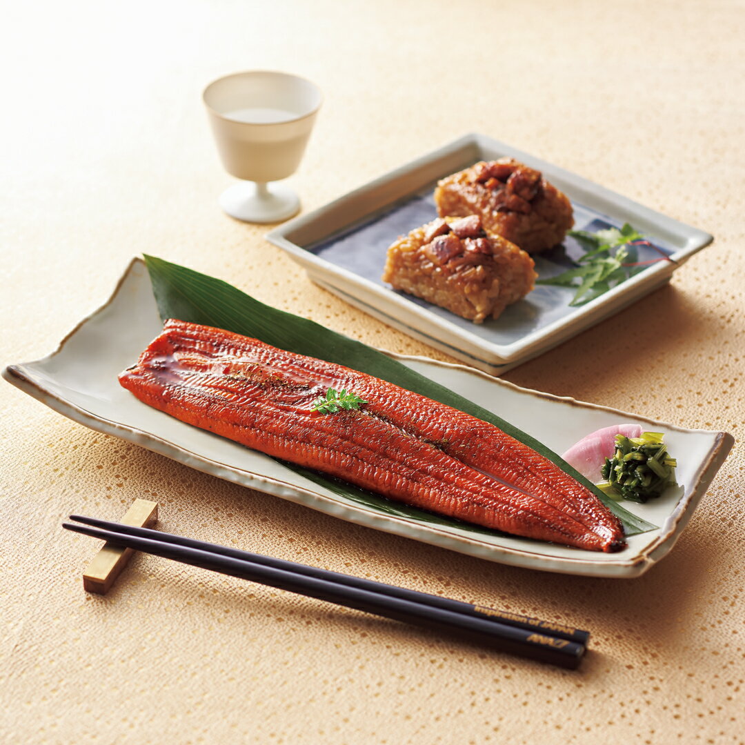 ANA's FRESH GIFT うなぎ割烹一愼 監修 うなぎ長蒲焼・おこわ風うなぎめし 詰合せ(輪島塗ANAオリジナル箸付) お歳暮 送料無料 ギフト 贈答品 贈答用 グルメ 鰻 かば焼き うなぎ 国産 山椒 たれ セット お取り寄せ 土用 土用の丑の日