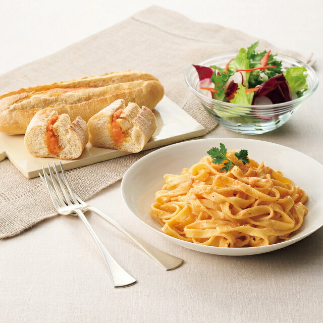 やまや 冷凍明太パスタ&明太フランスセット / グルメ めんたいこ パン 冷凍 福岡 博多 お歳暮 御歳暮や..