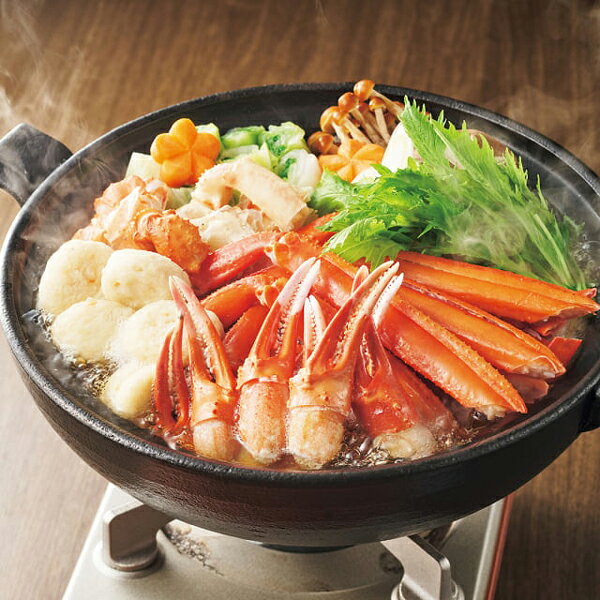 紅ずわいがに鍋セット / 紅ずわい蟹肩カット 紅ずわいがに脚 紅ずわいがに剥き爪 かにつみれ タレ ANA ..