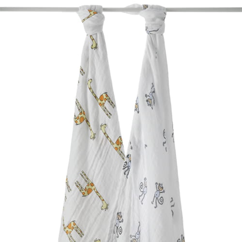 出産祝い ギフト aden+anais エイデンアンドアネイ クラシック スワドル 2枚 セット ジャングルジャム 送料無料 正規輸入品 おくるみ aden a...