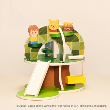 Disney KIDEA HOUSE くまのプーさんとなかまたち 送料無料 出産祝い 子供 おもちゃ 男の子 セット 玩具 女の子 木製 家 つみき 積み木 キッズ 贈り物 赤ちゃん ベビー 子ども プレゼント 誕生日プレゼント ディズニー プーさん ブロック おうち時間 3歳 4歳 5歳 孫 お中元