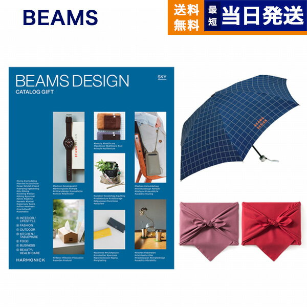 BEAMS DESIGN CATALOG GIFT SKY＋折りたたみ傘【風呂敷包み】 父の日 ギフト プレゼント 父の日ギフト ..