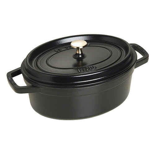 STAUB ストウブ ピコ ココット オーバル 27cm ブラック 送料無料 お返し ホーロー 両手鍋 カラー 調理器具 のし可 母の日 おしゃれ かわいい なべ 鍋 贈り物 誕生日プレゼント 母 妻 結婚祝い 鋳物 キッチン用品 プレゼント 黒 ギフトセット アメリカ