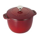 STAUB ストウブ ラ・ココット de GOHAN M チェリー ギフトセット プレゼント お返し ブラック アメリカ フランス ガラス 手作り ごはん 料理...