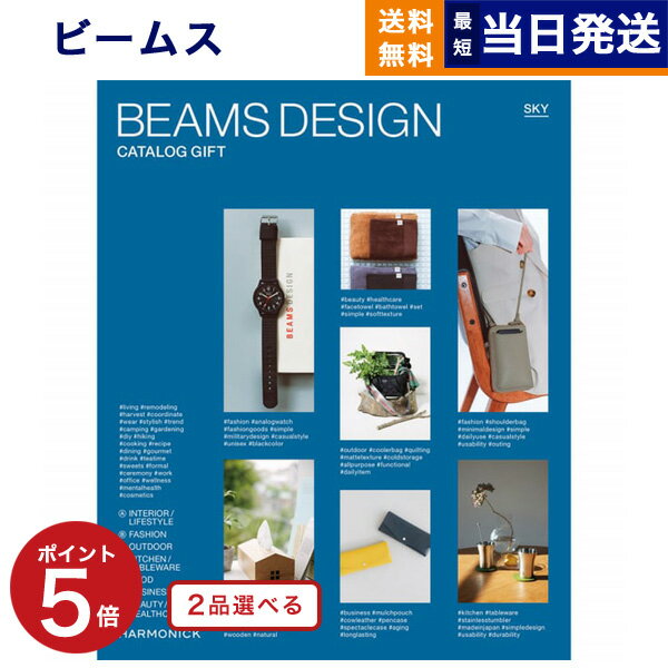 【あす楽13時まで対応 土日祝も可】2品選べる BEAMS DESIGN CATALOG GIFT SKY ビームス スカイ カタログギフト 送料無料 内祝い お祝い 新築 出産 父の日 香典返し ギフトカタログ メンズ コレ…