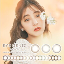 アイジェニック EYE GENIC マンスリー 1ヶ月 度あり 1枚入 1箱 14.5mm エバーカラー カラコン カラーコンタクト 新木優子