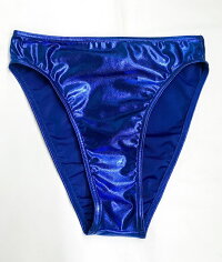 ショーツwbb-5855メタリックハイレグショーツレディースMLLメタリックブルー無地女性用下着インナーパンツ単品