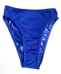 ショーツwbb-5855メタリックハイレグショーツレディースMLLメタリックブルー無地女性用下着インナーパンツ単品