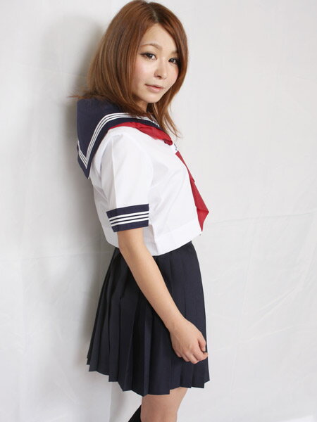 セーラー服 制服 学生服 wcs-15bb B体 春夏 半袖セーラー 上着のみ wcs-000032-34-BB スクールパール かぶり 前開き レディース 白セーラー 大きめサイズ