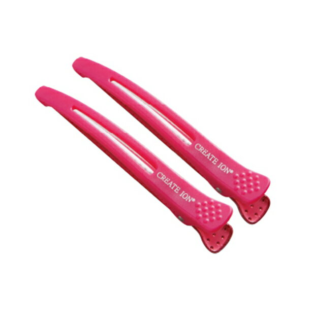 ヘアクリップ パーフェクト フィット CMSC-003 2本セット 髪にあとが残らないシリコンラバー付き・クレイツイオンロールブラシアイロンのオマケ