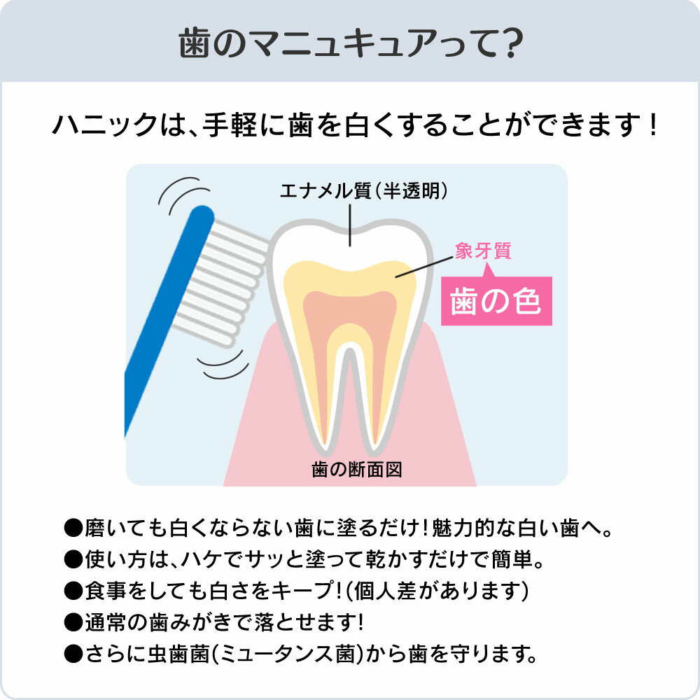 楽天市場 歯のマニキュア ハニックdc 全4種類 ルナ スノー パール アクア 歯 マニキュア 白 あす楽対応 コスメストリート みんなのレビュー 口コミ