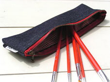 【送料無料】デニム ペンケース ポーチタイプ Lサイズ 25cm×7cm×1cm auc-cottonnina-10000122 cottonNINA楽天市場店 サンプル画像2
