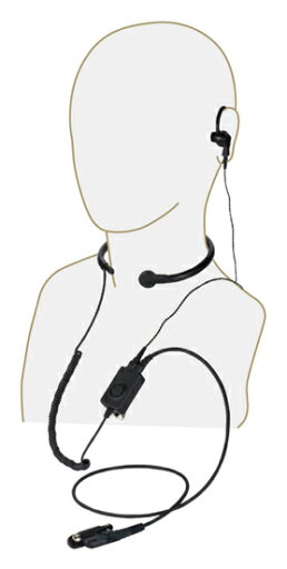 スタンダード EM-01-581A (EM01581A) 咽喉(のど)マイク&イヤホン 耳かけ式イヤホン付属【ゆ】 スタンダード EM-01-581A (EM01581A) 咽喉(のど)マイク&イヤホン 耳かけ式イヤホン付属【ゆ】