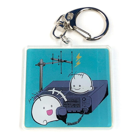 おーむくん オリジナルチャーム〈固定機といっしょ〉 縦5.4cm×横5.6cm 【ナスカンフック付き】【ゆ】
