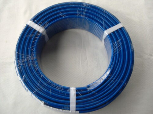 グラスファイバー工研　デベグラスワイヤー5φ50m(青)
