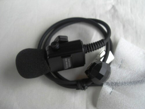 アイコム　HM-163　（HM163） 防水コネクタ/PTTスイッチ付タイピン型マイクロホン