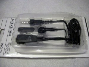 アイコム　HM-177PI （HM177PI） 小型イヤホンマイク【ゆ】