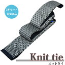 \最大70%OFF☆楽天スーパーSALE/ニットタイ【2本セット割対象】ネクタイ ビジネス 濃紺 小紋 ビジネスタイ クールビズ おしゃれ ギフト プレゼント ...