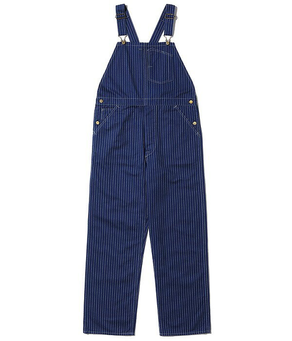 HEADLIGHT[ヘッドライト] オーバーオール HD42384 ウォバッシュストライプ ローバック 9oz. WABASH STRIPE LOW BACK OVERALLS (ネイビー/ONE-WASH) 送料無料 代引き手数料無料