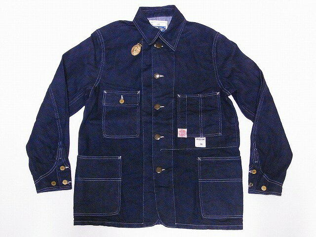 HEADLIGHT[ヘッドライト] カバーオール HD14759 デニム ワークコート NOS 12oz. CONE DENIM WORK COAT Made in USA (ネイビー/ONE-WASH) 送料無料 代引き手数料無料 【RCP】