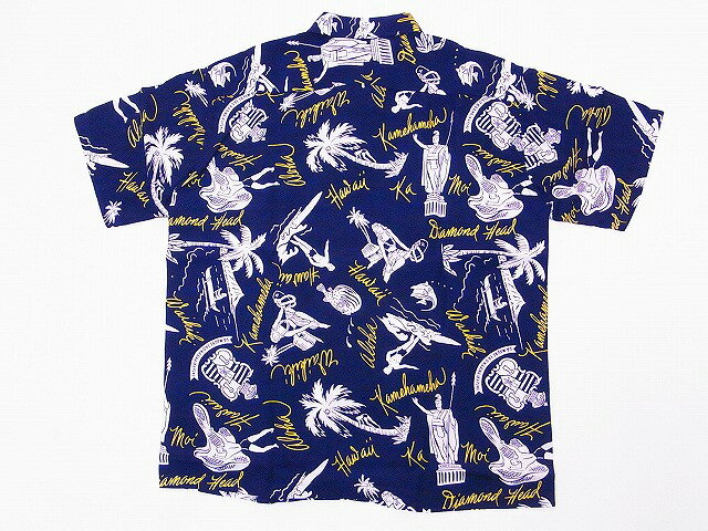 SUN SURF[サンサーフ] アロハシャツ SS37574 スペシャルエディション HISTORICAL EVIDENCE 洋柄 (ネイビー) 送料無料 代引き手数料無料 【RCP】