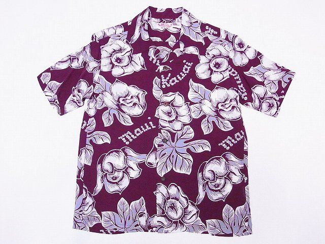 SUN SURF[サンサーフ] アロハシャツ SS38028 PATTERN OF TROPICAL PLANTS (ワイン) 送料無料 代引き手数料無料 【RCP】