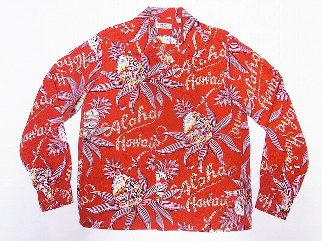 SUN SURF[󥵡] Ĺµϥ SS28302 PINEAPPLE PASSION L/S RAYON HAWAIIAN ...