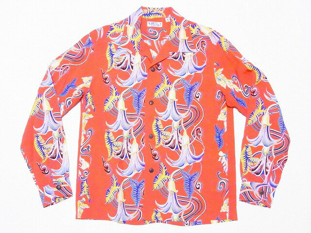 SUN SURF[󥵡] Ĺµϥ SS28552 TARO LEAF ANGEL'S TRUMPET L/S RAYON HAWAIIAN SHIRT (å) ̵ ̵ RCP